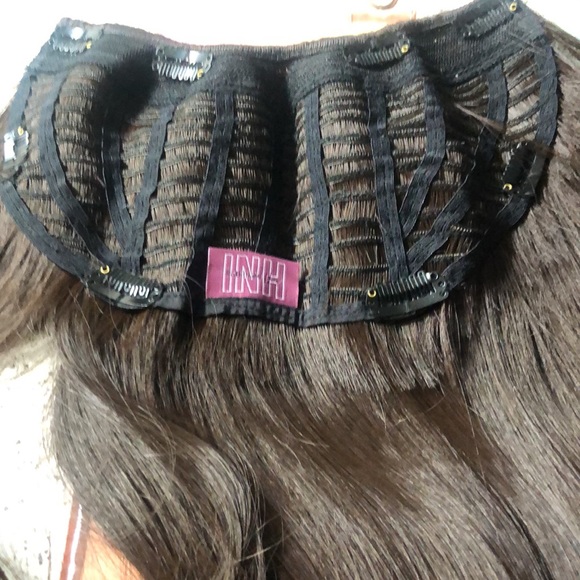 hair extensions natural wave Dark Brown U Clip 16” - Picture 8 of 9